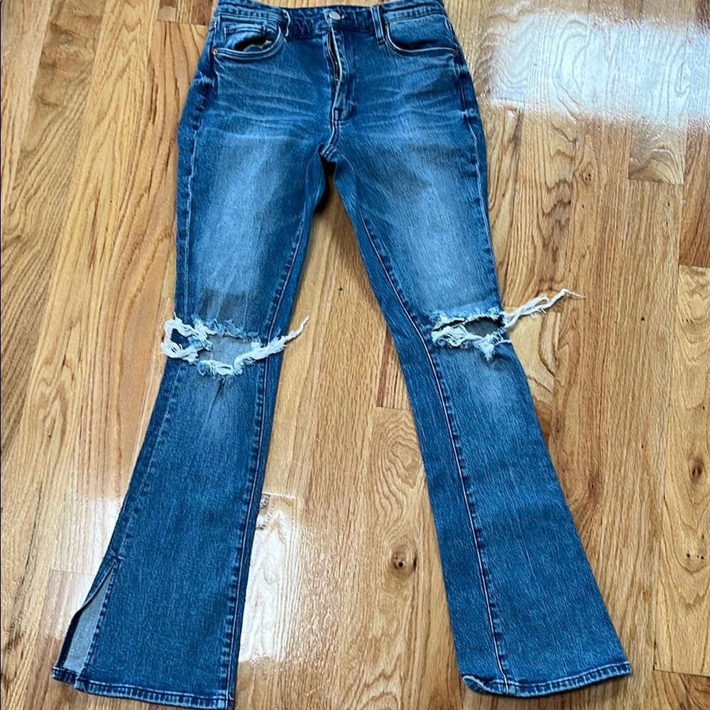 BlankNYC Bootcut Ripped Jeans